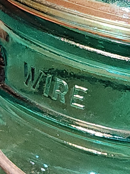 Vintage Ball Ideal Green Blue Teal Jar Bicentennial Eagle Wire Seal jar2