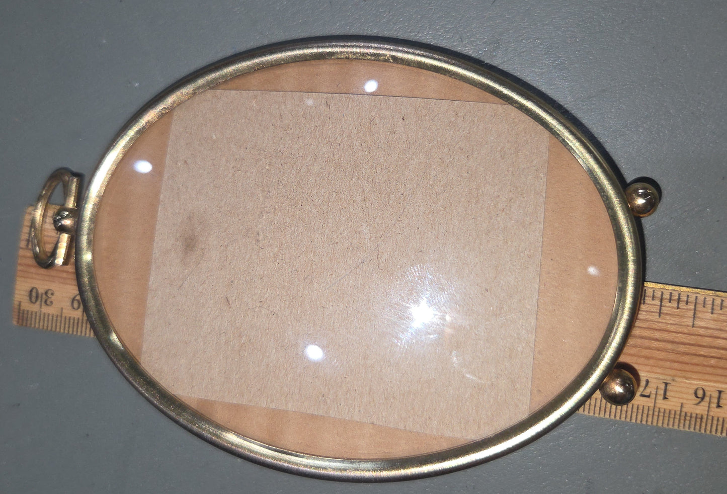 Vintage Footed Oval Photo Frame 4x3" see description vf4