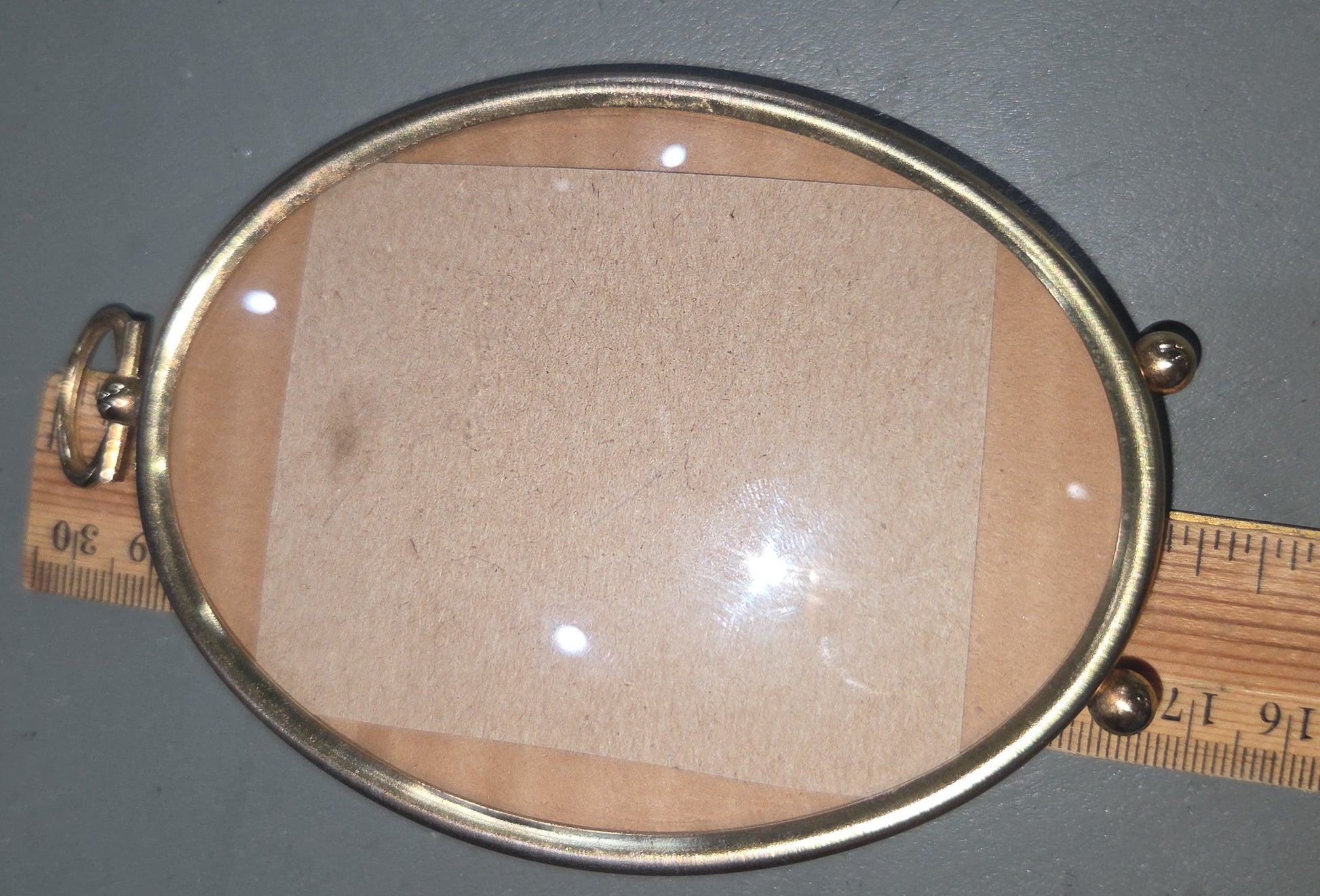 Vintage Footed Oval Photo Frame 4x3" see description vf4