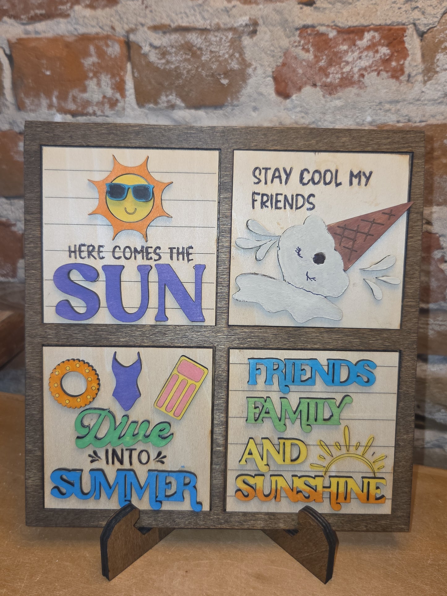 Summer June Insert Kit for Interchangeable Frame Can Fit Arch, Rectangle, or Square Frame FRAMES SOLD SEPARATELY is3