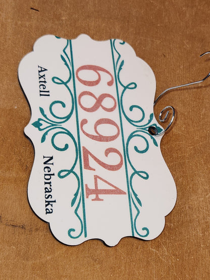 Custom Order Benelux Rectangle Ornament, Car Charm, Rear-view Mirror Ornament for Holidays, Memorials, Events, or just fun for everyday