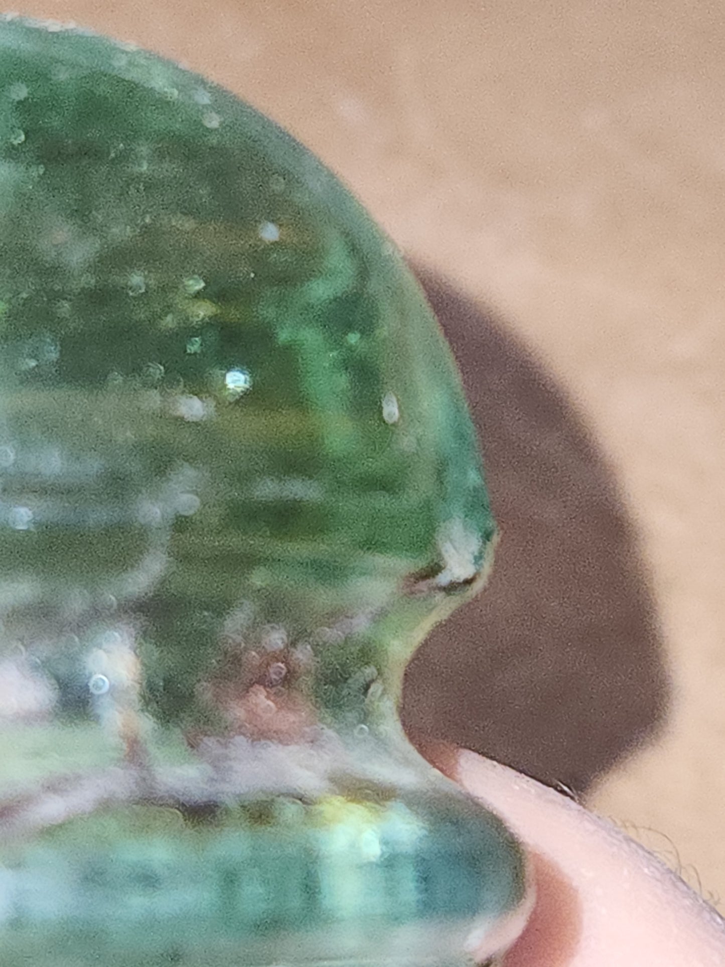 Vintage Insulator 102 Star Pony 7up Green Glass Bubbles DAMAGED si8