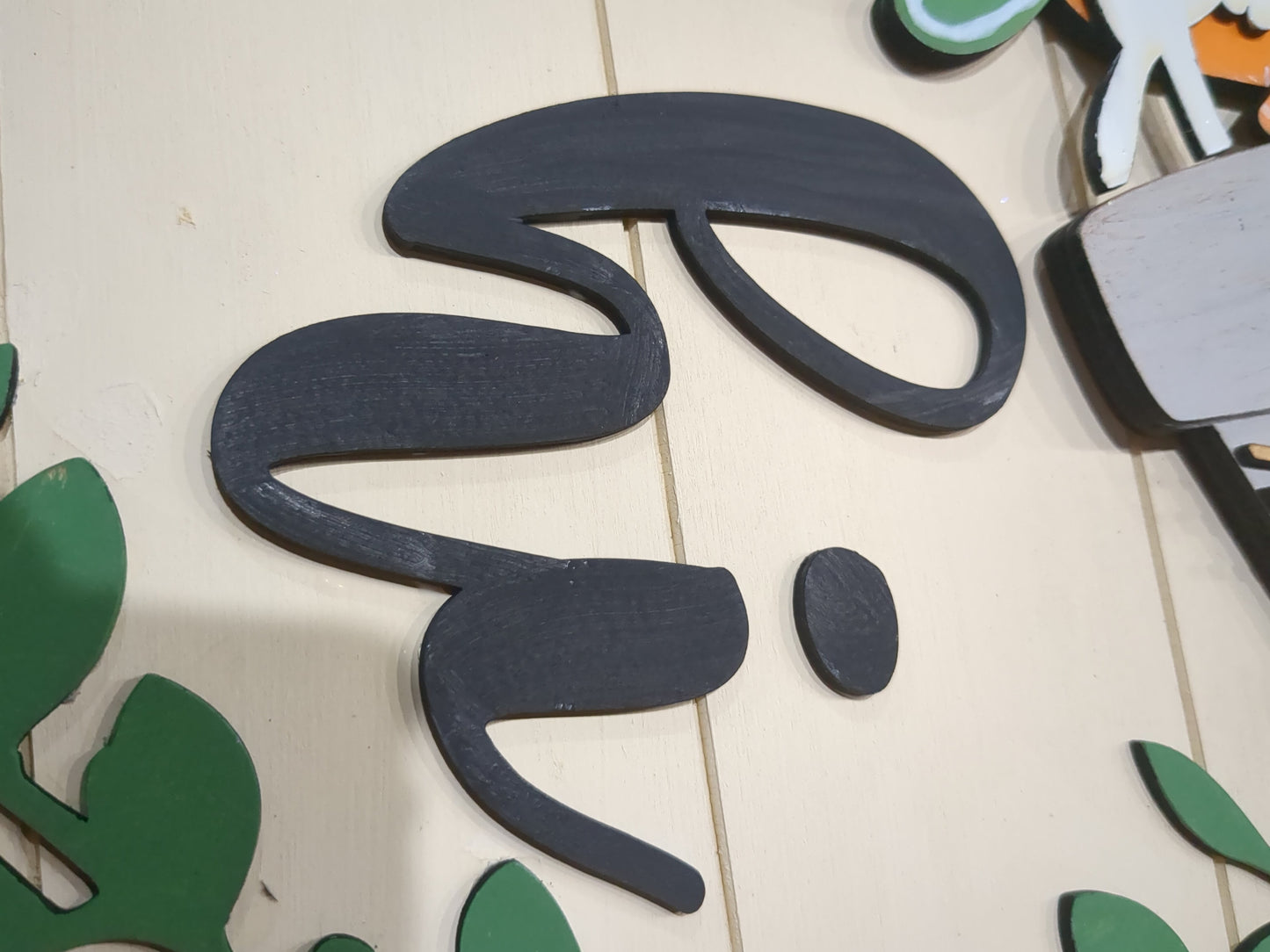 Interchangeable Pot Spilling Door Sign Cream *No Inserts Included*