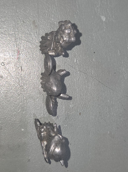 Vintage Vernon Pewter Miniature Angel Figurines Set of Three 1.5" pa4