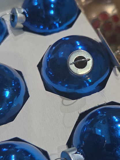 Vintage Pyramid Ornaments Blue set of 12 bo012