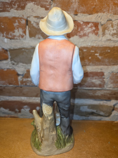 Vintage Homco Home Interior Design Denim Day Farmer 8807 Potato fii1