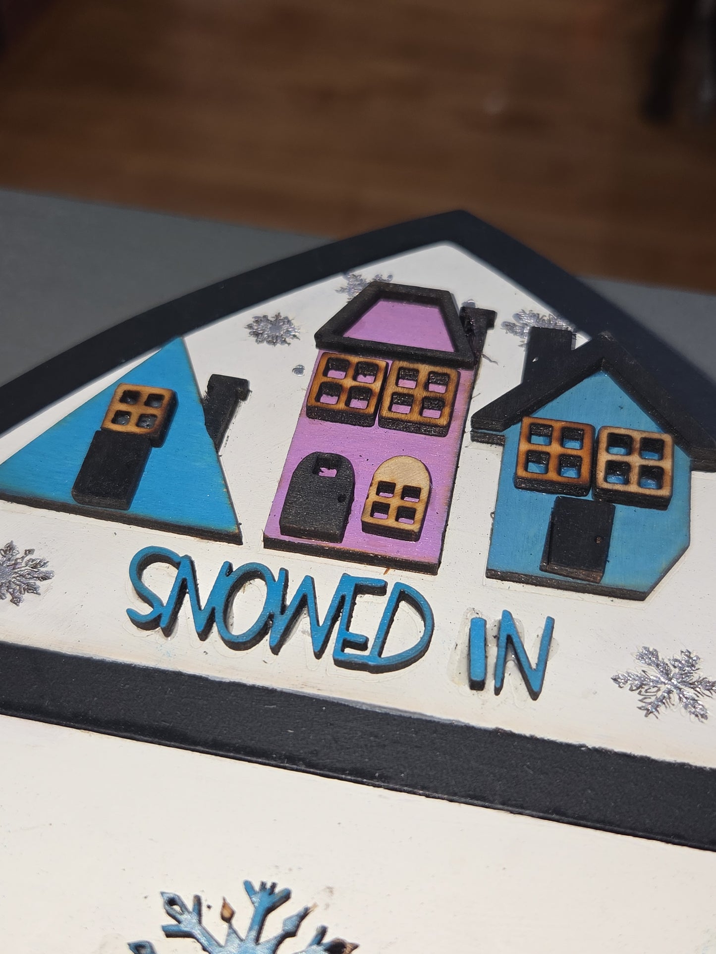 Winter January Insert Kit for Interchangeable Frame Can Fit Arch, Rectangle, or Square Frame FRAMES SOLD SEPARATELY