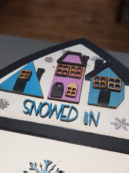 Winter January Insert Kit for Interchangeable Frame Can Fit Arch, Rectangle, or Square Frame FRAMES SOLD SEPARATELY