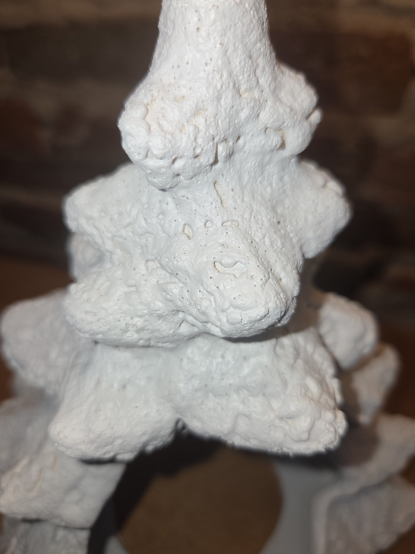 Vintage Rare Ceramic White Textured Christmas Tree 10 1/2"