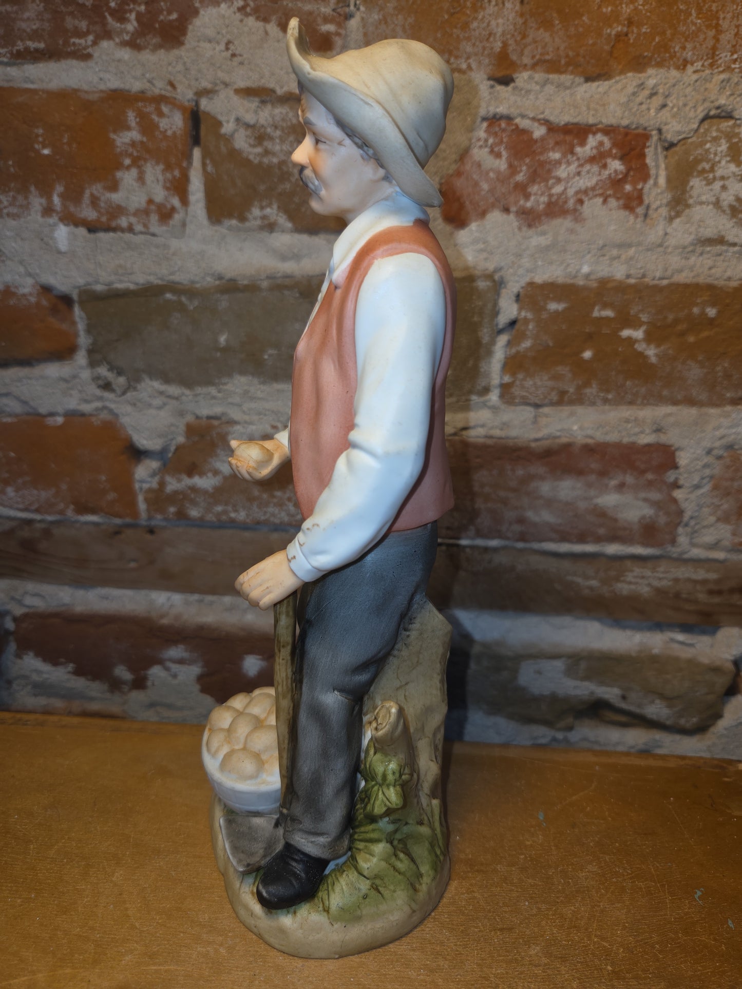 Vintage Homco Home Interior Design Denim Day Farmer 8807 Potato fii1
