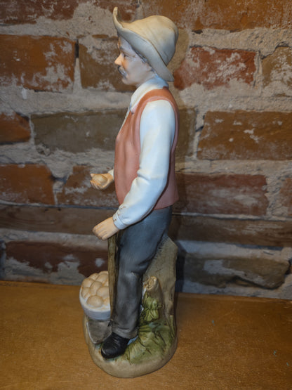 Vintage Homco Home Interior Design Denim Day Farmer 8807 Potato fii1