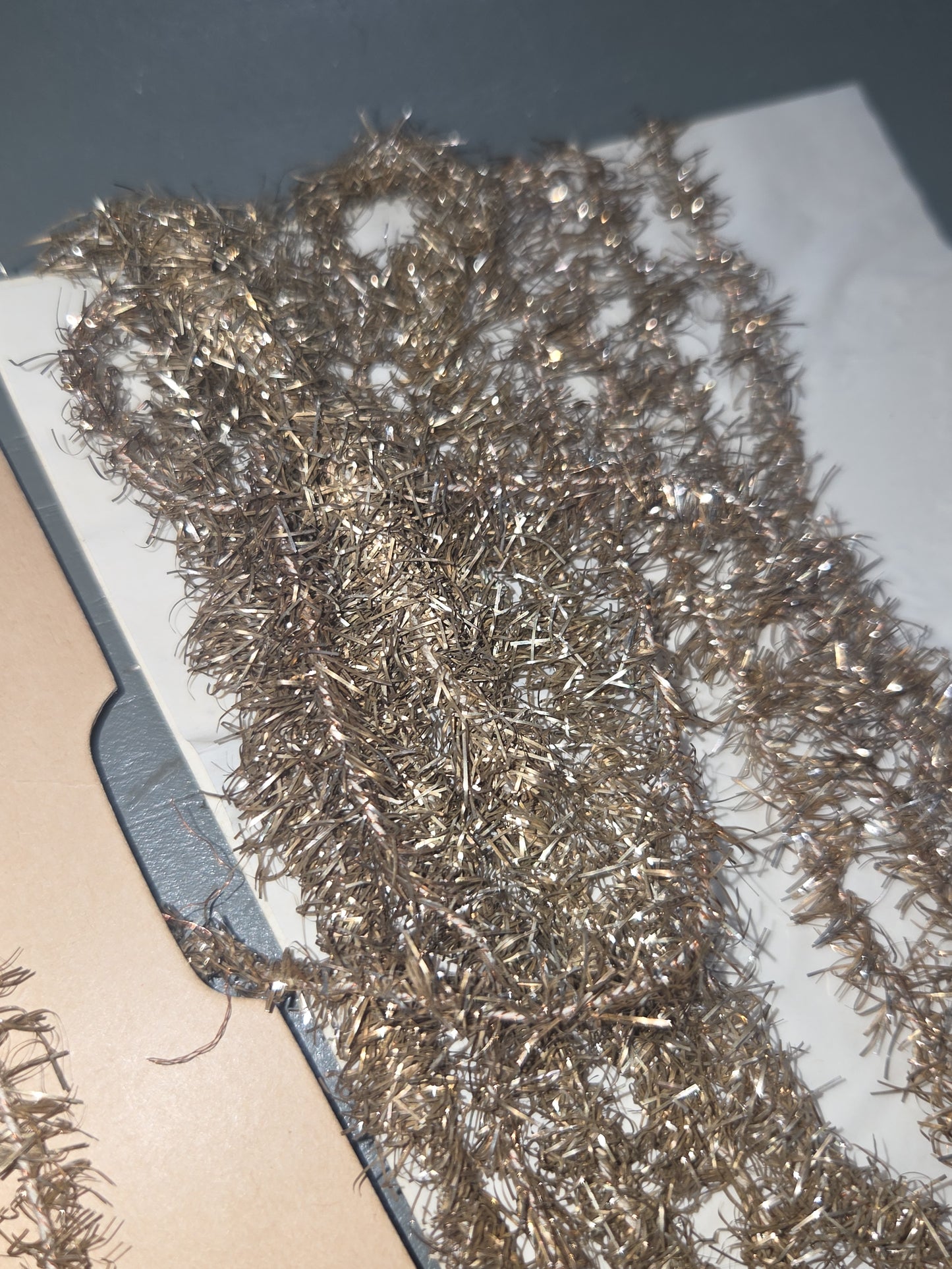 Antique Wire Tinsel Garland AS IS hg6