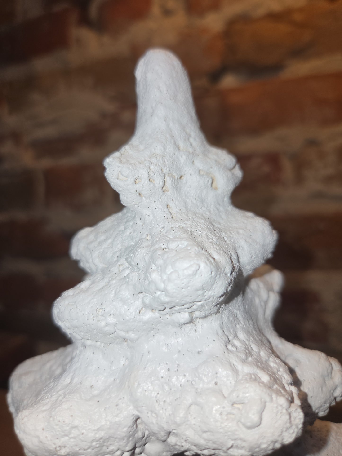 Vintage Rare Ceramic White Textured Christmas Tree 10 1/2"