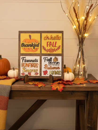 Fall Thankgiving Insert Kit Insert for Interchangeable Frame Can Fit Arch, Rectangle, or Square Frame *FRAMES SOLD SEPARATELY*