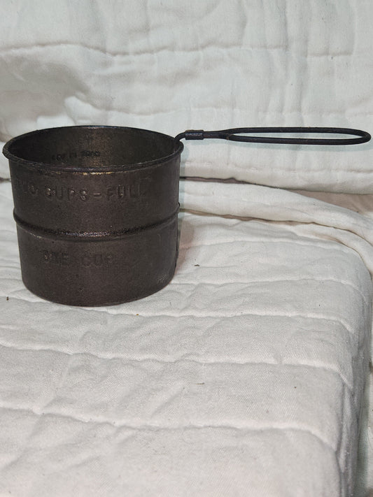 Vintage Manual Hand Held Flour Sifter one cup two cups full made in USA kit227