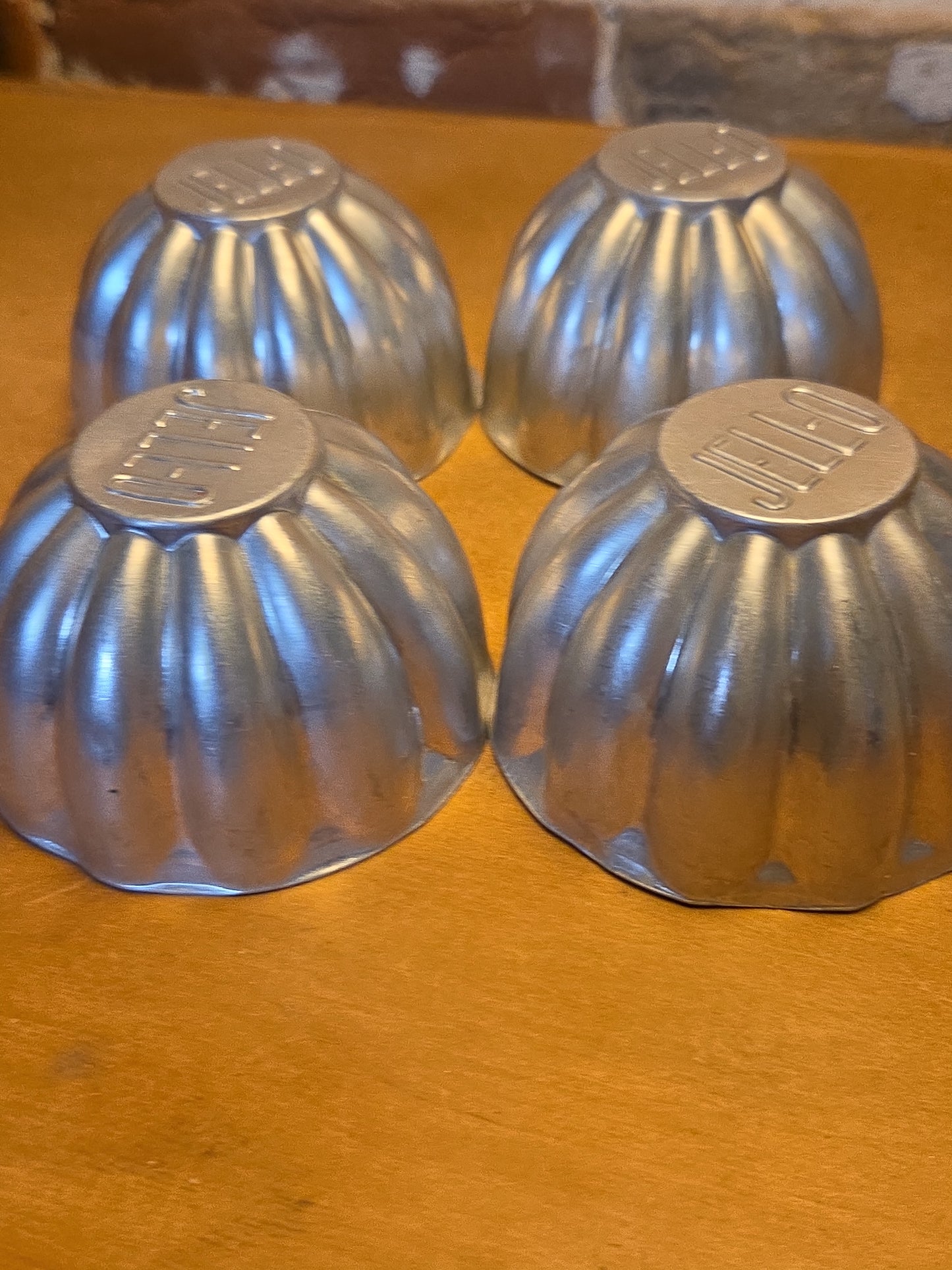 Vintage Jello Brand Aluminum Tins Molds Cake Tart Set of al66