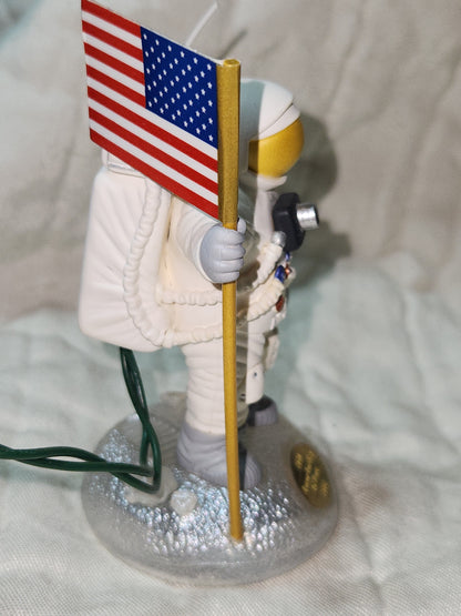 Vintage Hallmark Keepsake Ornament 1994 The Eagle has Landed Lunar Landing 25th Anniversay Light & Sound hls8