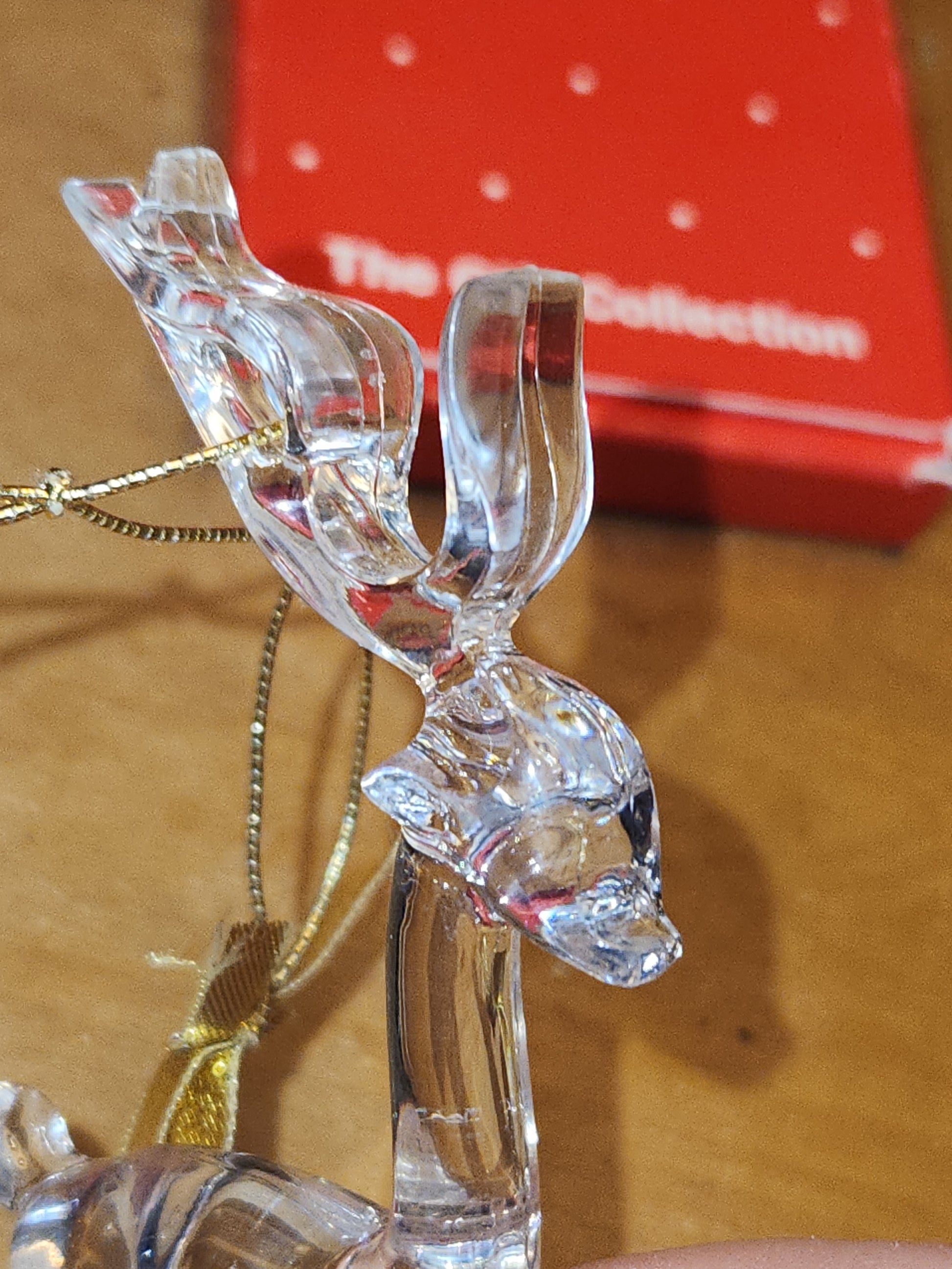 Vintage Avon Images Of Christmas Ornaments Rocking Horse and Reindeer àv61 AS IS CLEARANCE
