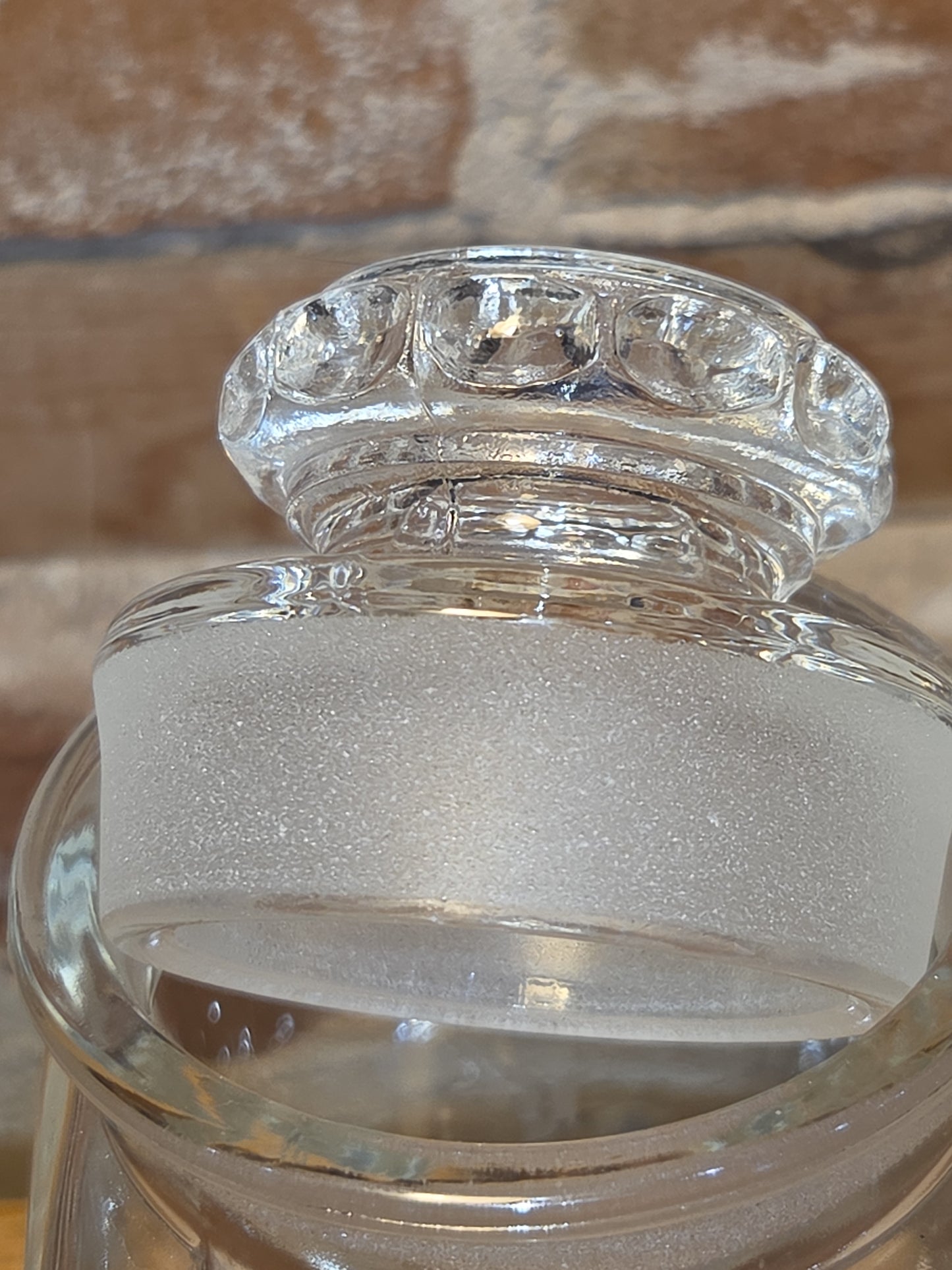 Anyique US Glass Dakota Clear Glass Square Container with Ground Polished Lid 4 1/2" sj4