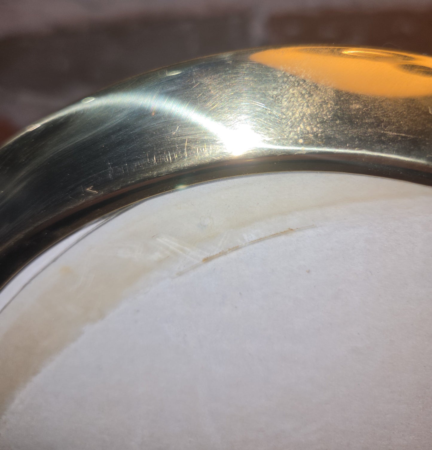 Vintage Brass Footed Oval Photo Frame