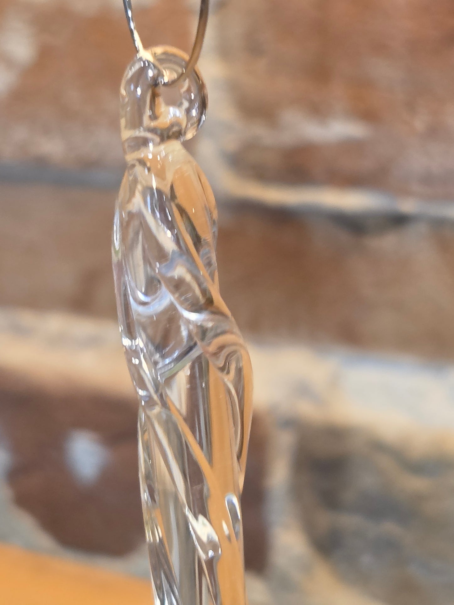 Glass icicles made by Burglund Studios in North Platte, Nebraska