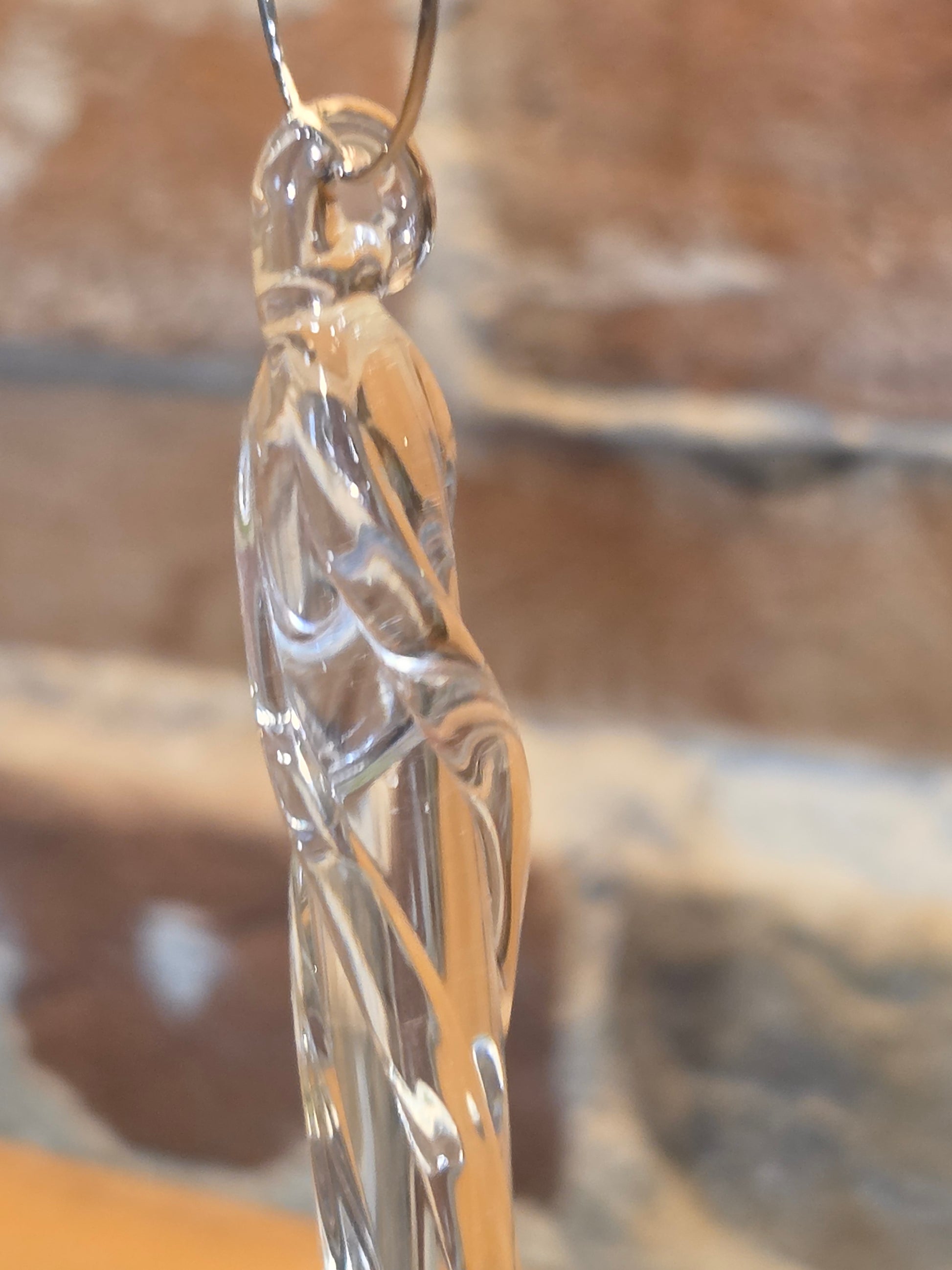Glass icicles made by Burglund Studios in North Platte, Nebraska