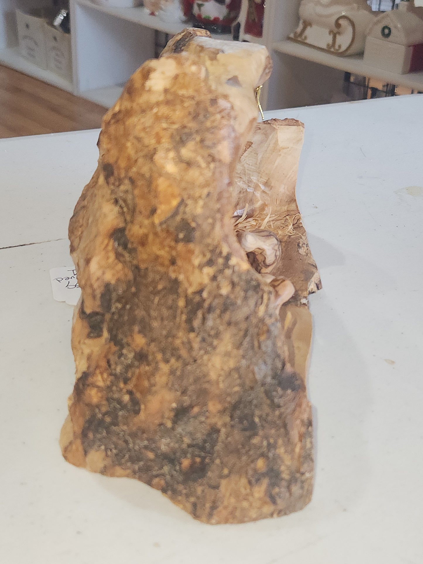 Large Grotto nativity made from Roots of the olive wood tree. Made in Bethlehem. N1