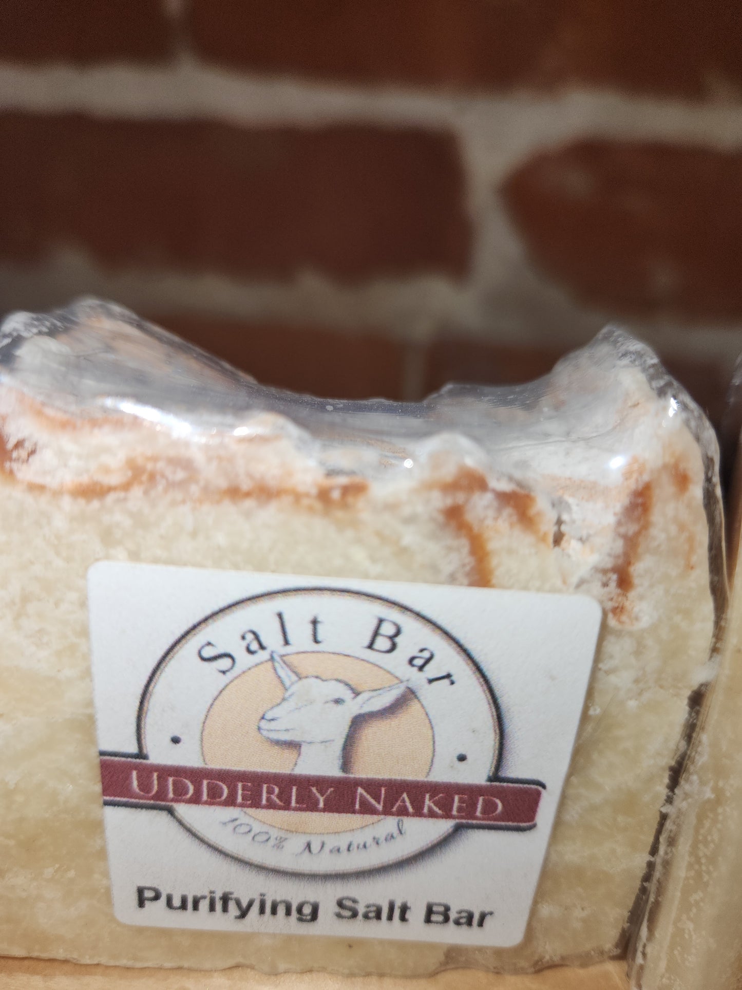 Udderly Naked goat milk soap Purifying Salt Bar UN1