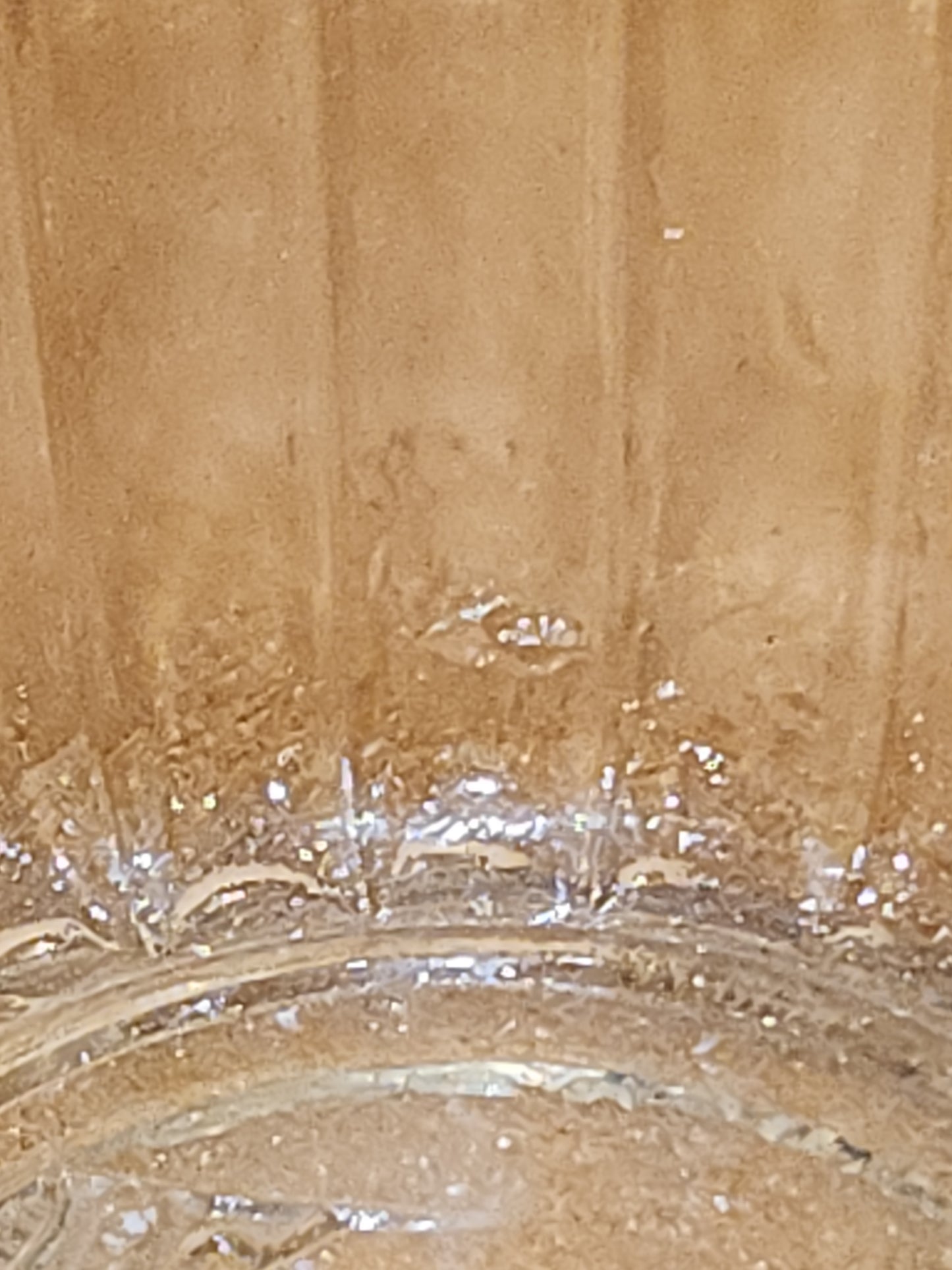 Vintage Kerr or Hazel Atlas Bee Crown Glass Jelly Jar Ribbed Edges NO LID