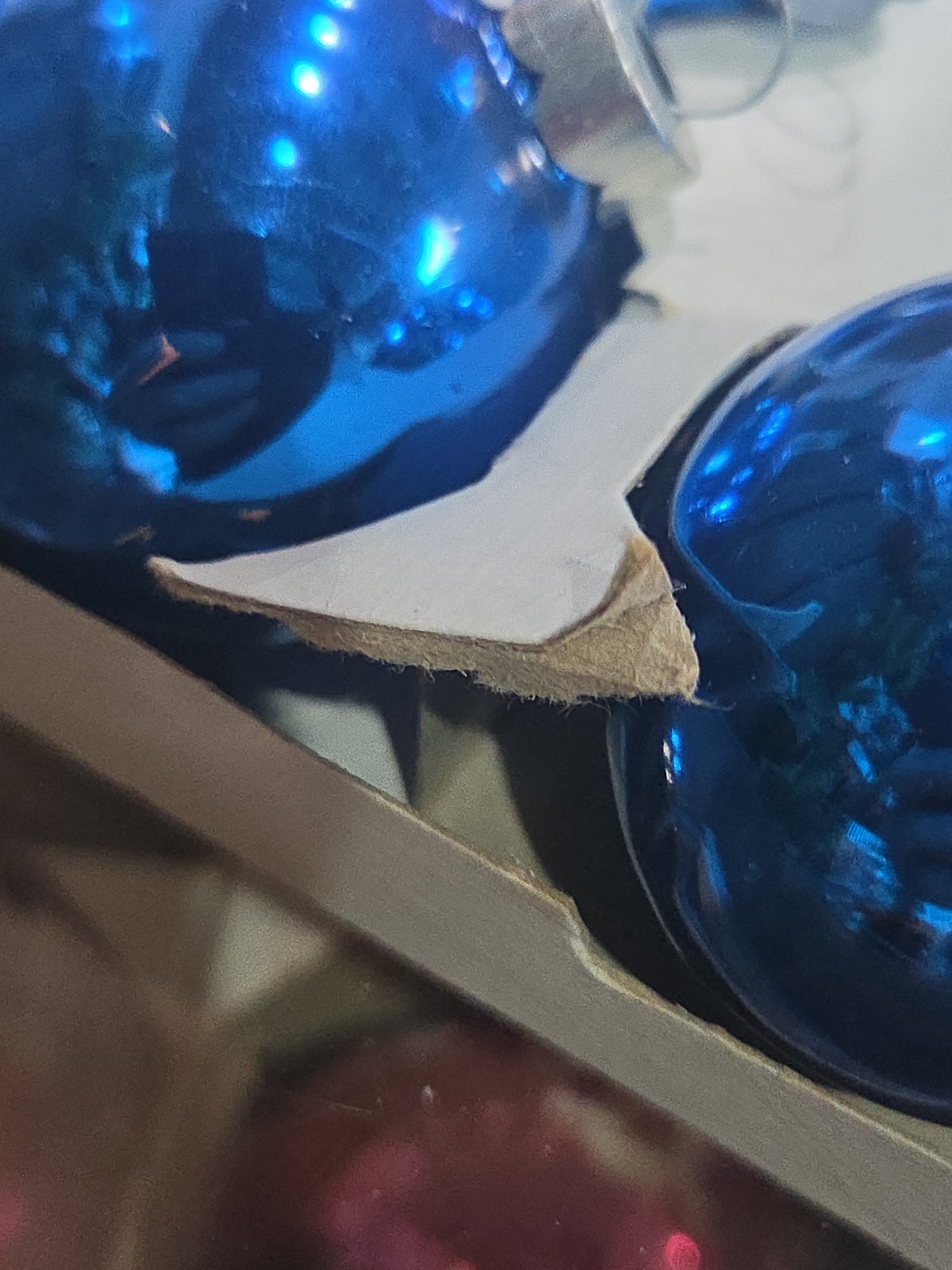Vintage Pyramid Ornaments Blue set of 12 bo012