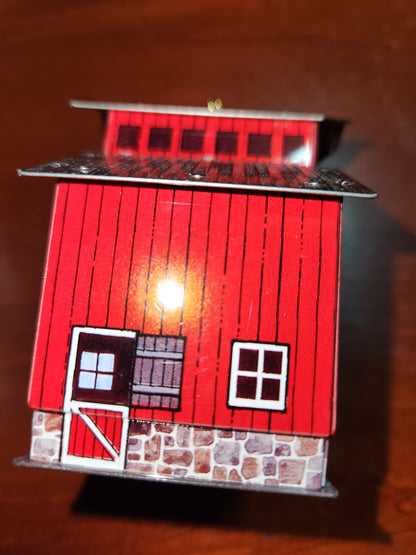 Vintage Hallmark Keepsake Ornament Red Barn Complimentary to Town and Country Series 1999 t&c2