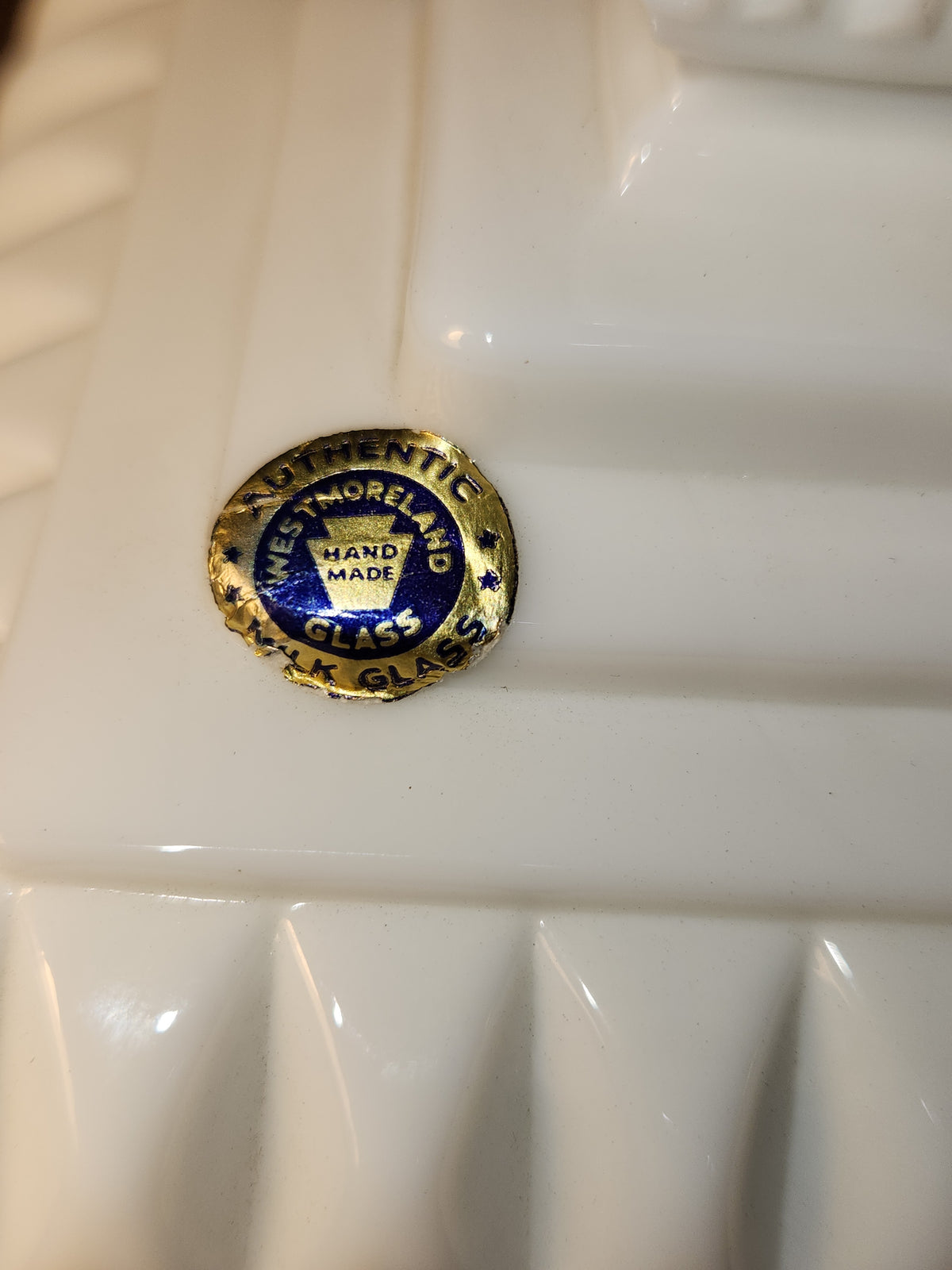 Vintage Westmorland Milk Glass Covered Candy Dish Wedding Pattern mg70