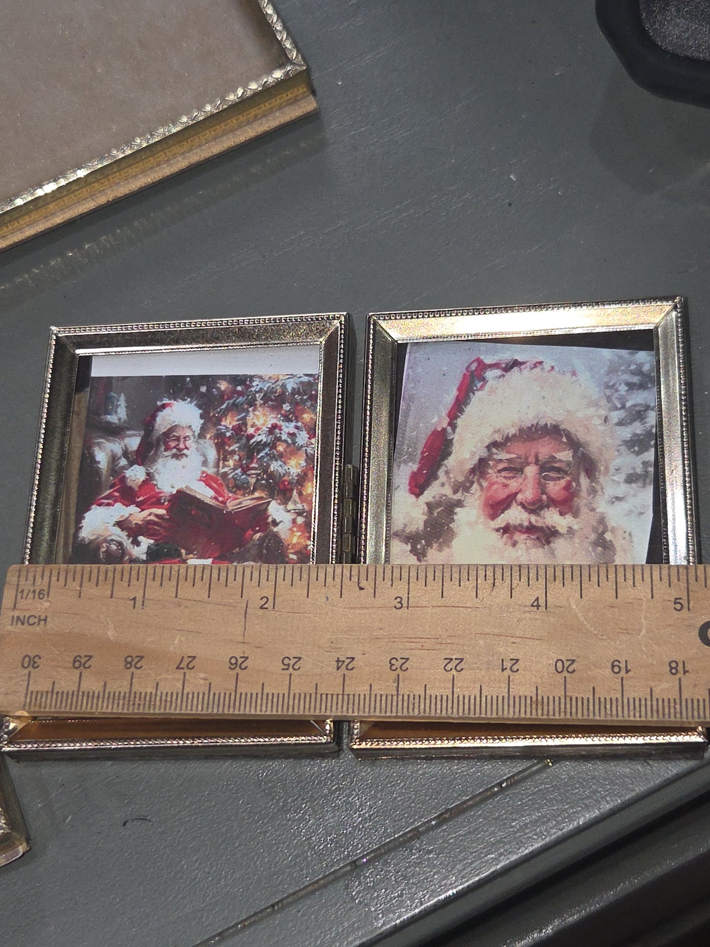 Vintage Photo Frames and Hinged Frame 7 Pieces fa9