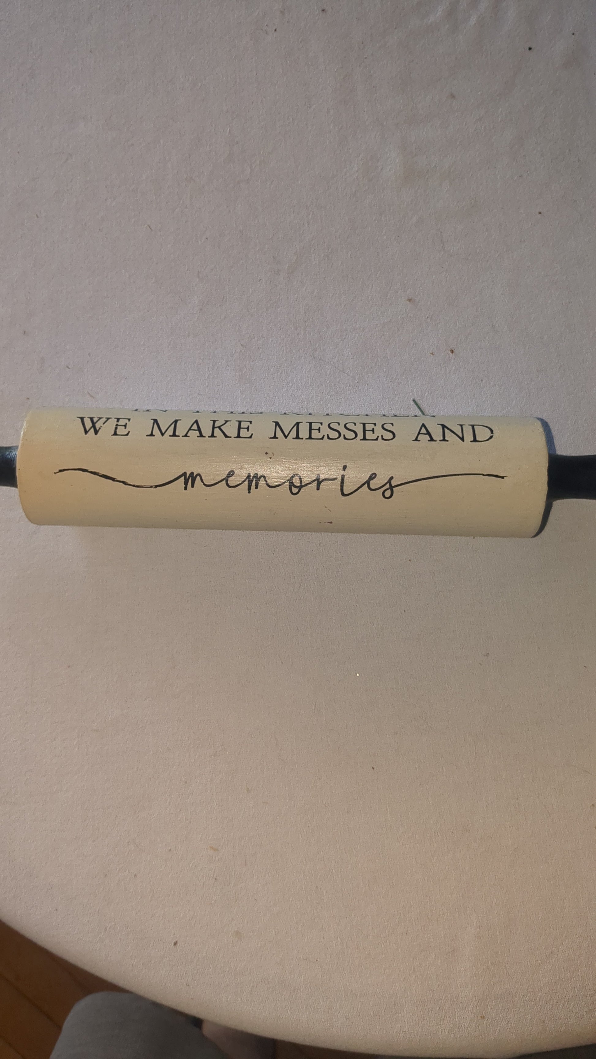 Rolling pin. In this kitchen we make messes and memories