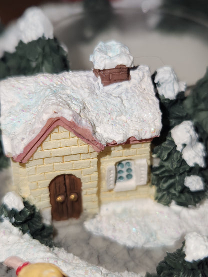 Vintage Pfaltzgraff Winterberry Scenic Village with Tea Light 2001