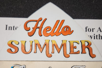 Summer June Insert Kit for Interchangeable Frame Can Fit Arch, Rectangle, or Square Frame FRAMES SOLD SEPARATELY