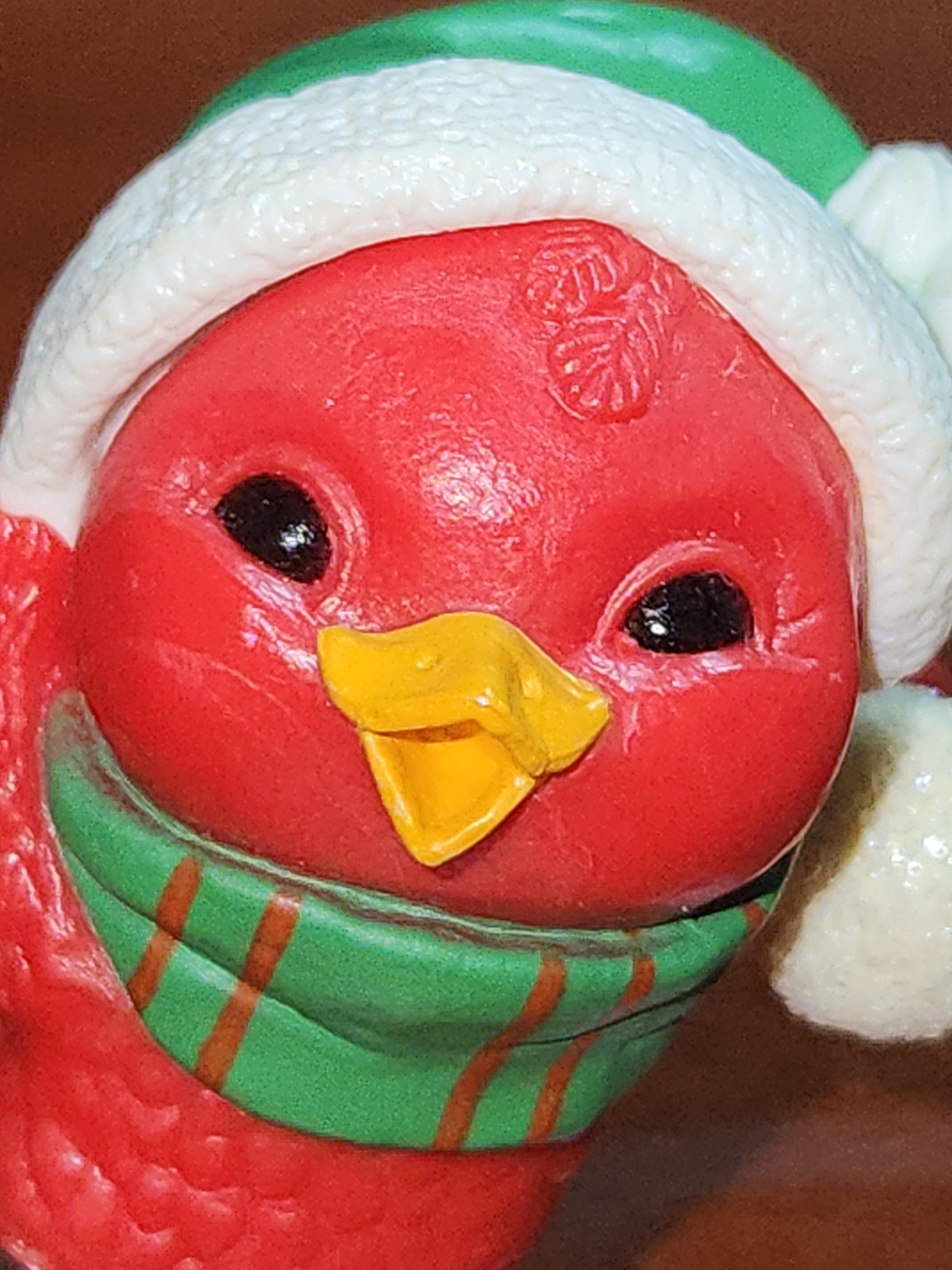 Hallmark Keepsake Ornament Miniature Merry Cardinal with Snowball 1981