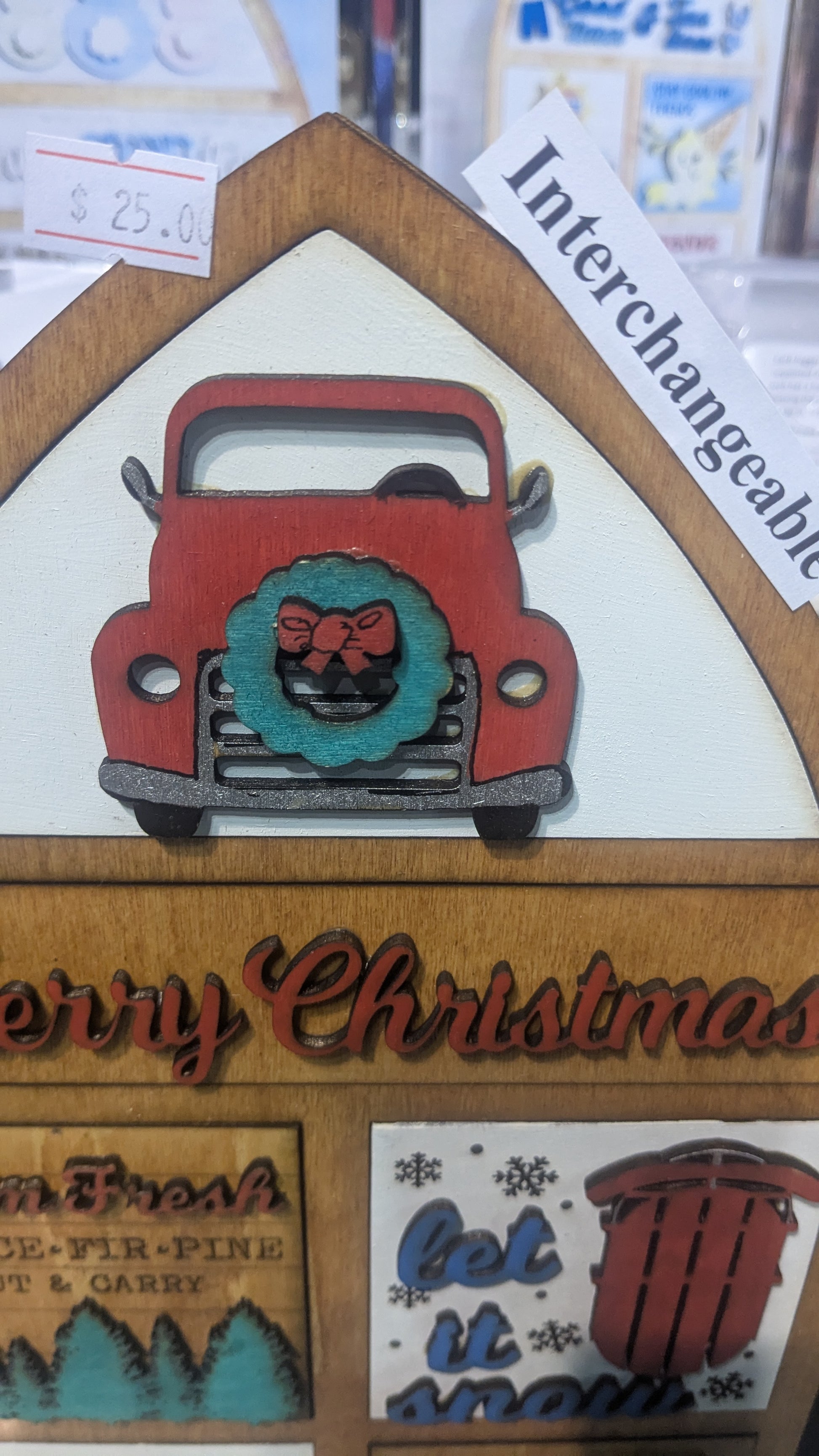Christmas Insert Kit for Interchangeable Frame Can Fit Arch, Rectangle, or Square Frame FRAMES SOLD SEPARATELY