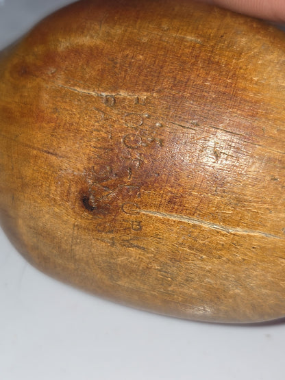 Antique Wooden Foot-Form Pat Nov 1907 Sock Darner Hand Stiching Knitting Vintage vss7