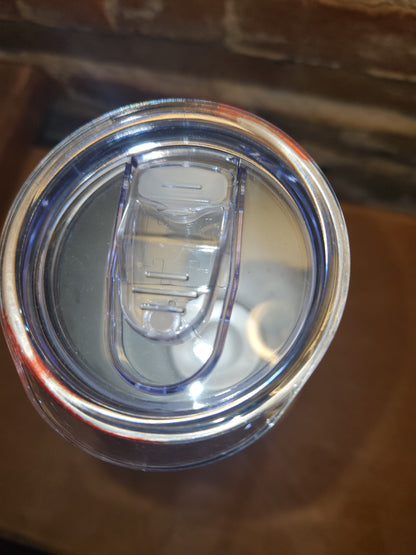 20 ounce stainless steel, Insulated, alcohol ink art Tumbler blue, red silver brown AS IS CLEARANCE ai11