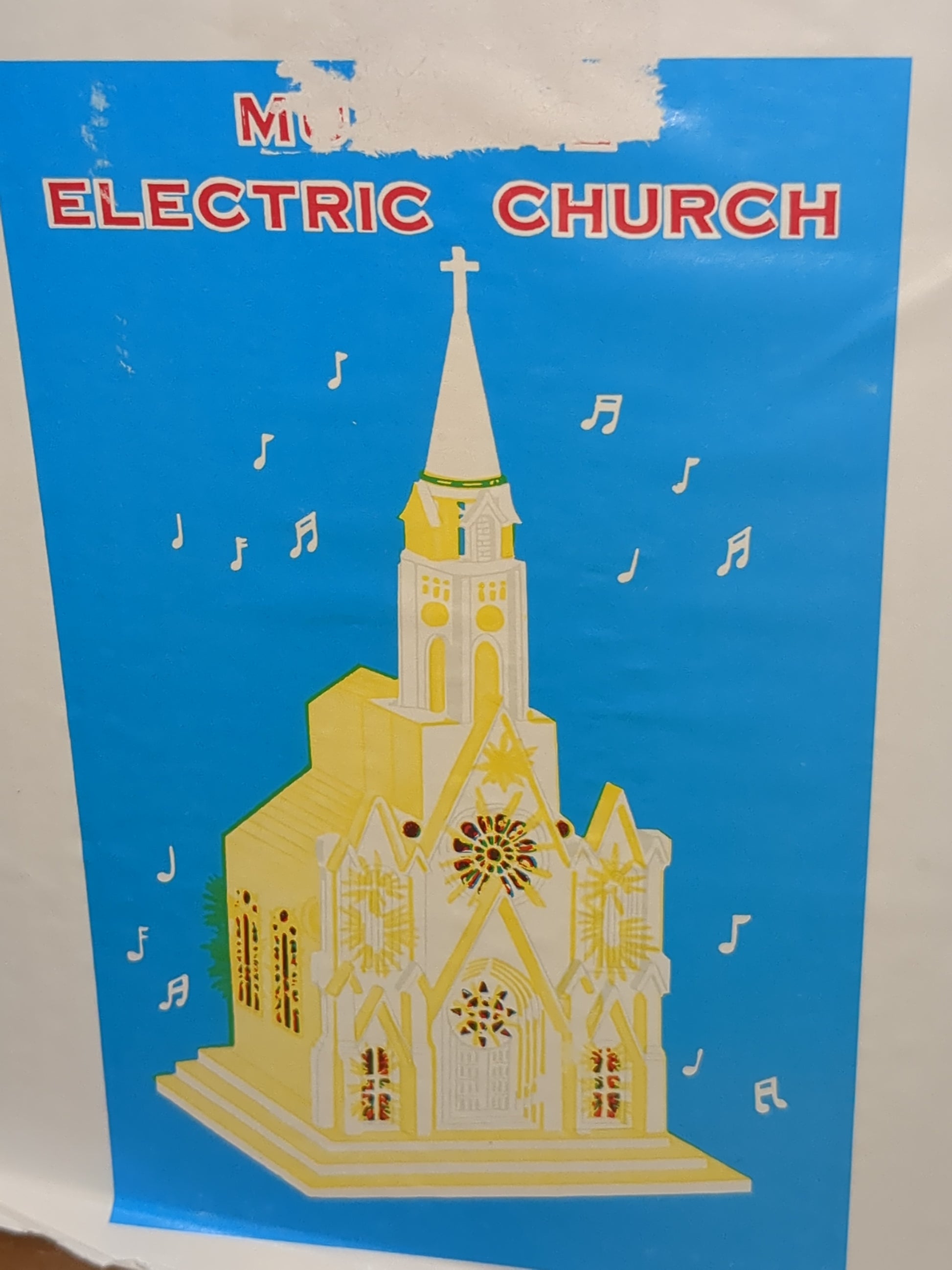 Vintage Musical Church Plays Silent Night AS IS Does Not Light Up Hong Kong