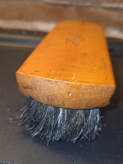 Vintage Wooden Shoe Polish Brush Esquire Probable Horse Hair bh1