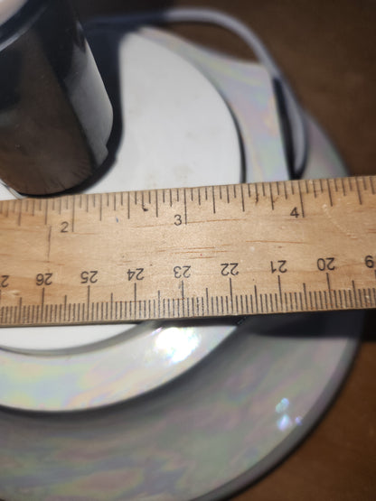 Vintage Ceramic Christmas Tree Base 1970s Iridescent Pearl NOTE: Base only