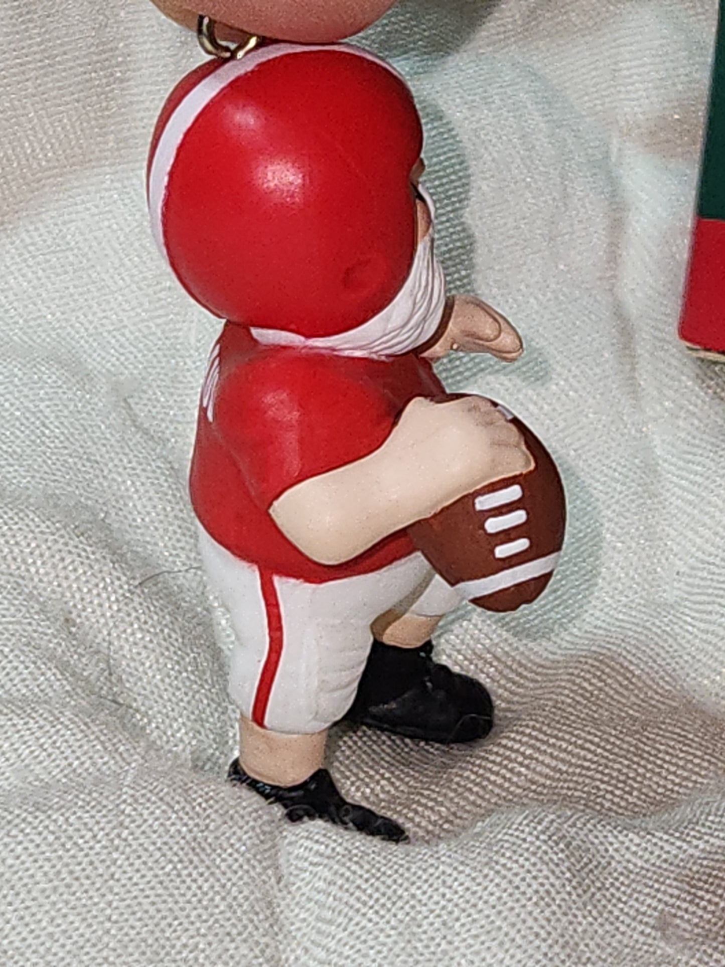 Vintage Hallmark Keepsake Ornament 1988 Holiday Hero Football Player