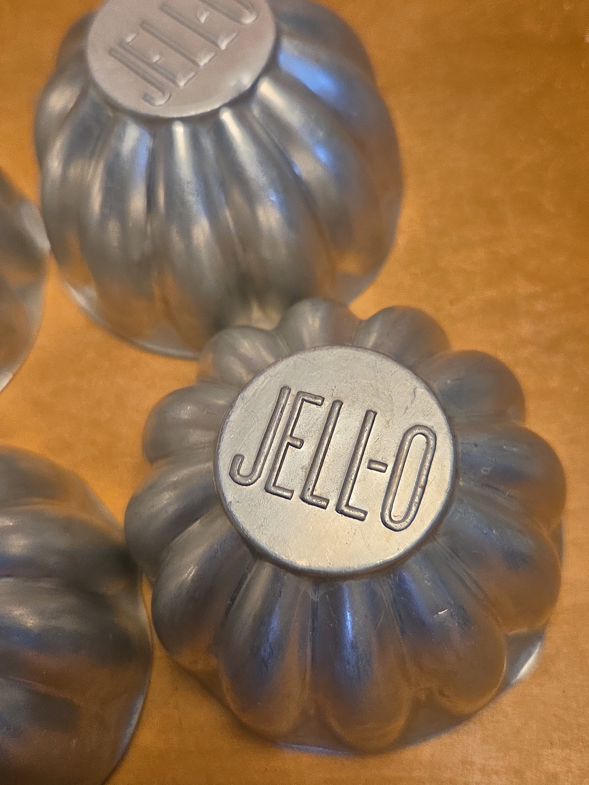 Vintage Jello Brand Aluminum Tins Molds Cake Tart Set of al66