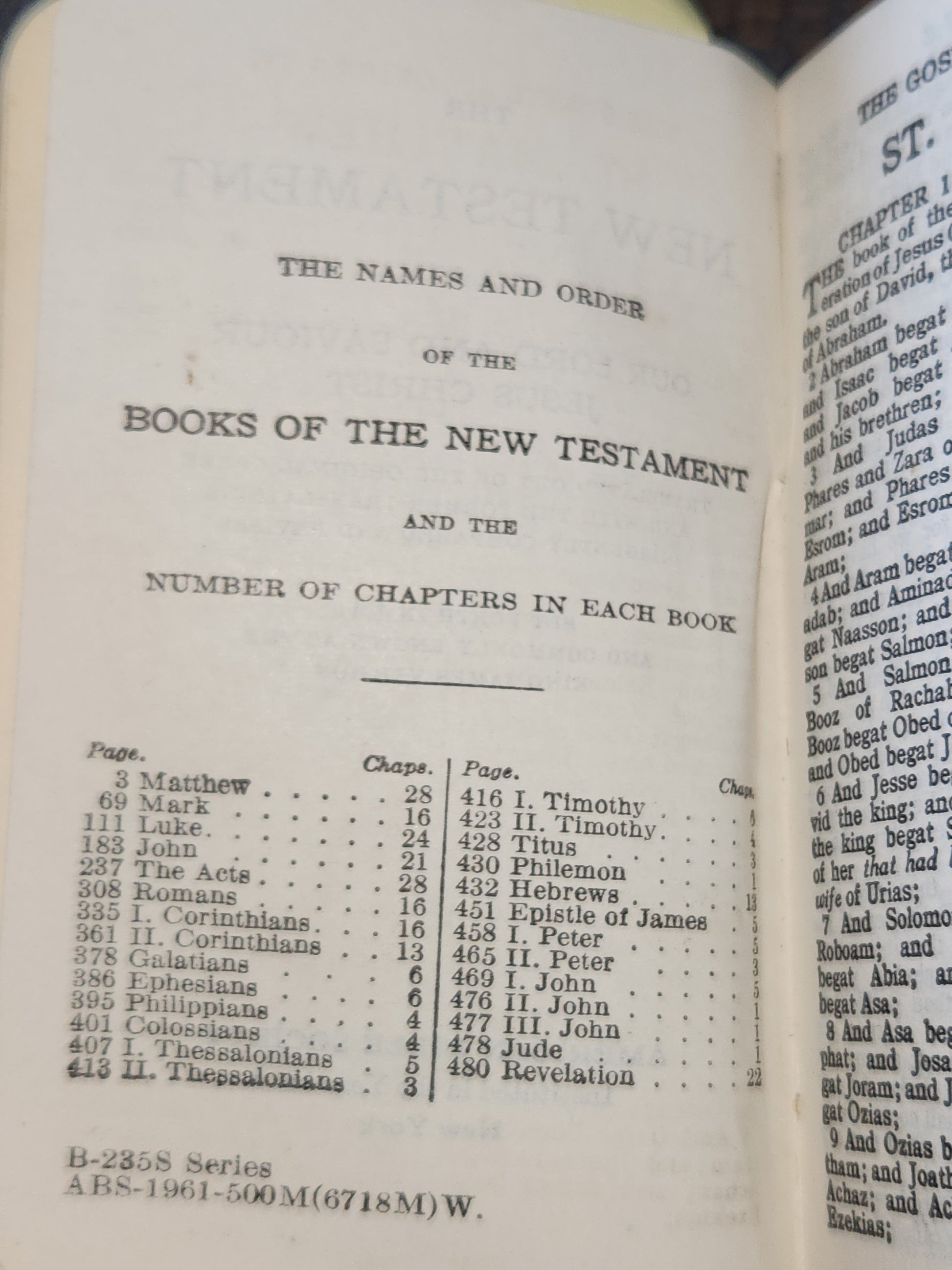 Vintage New Testament American Bible Society New York, NY nt4
