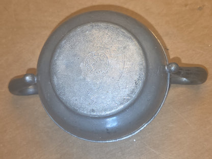 Vintage Pewter Sugar Bowl Ray Silver Co AS IS pt4