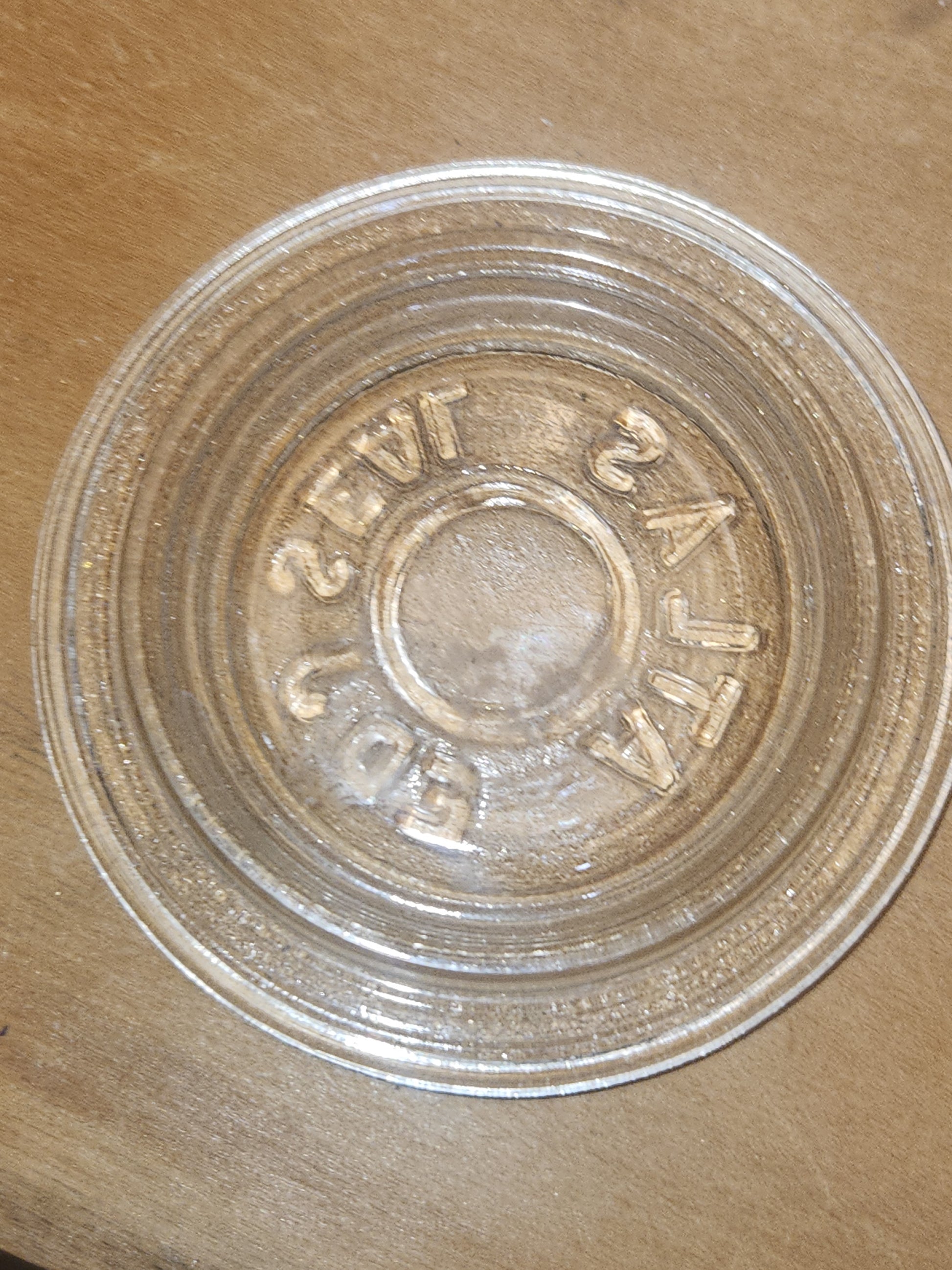 Vintage Atlas EDJ Glass Top Insert for Canning with Regular Size Metal Ring and Glass Jar Lot of 5 gl06