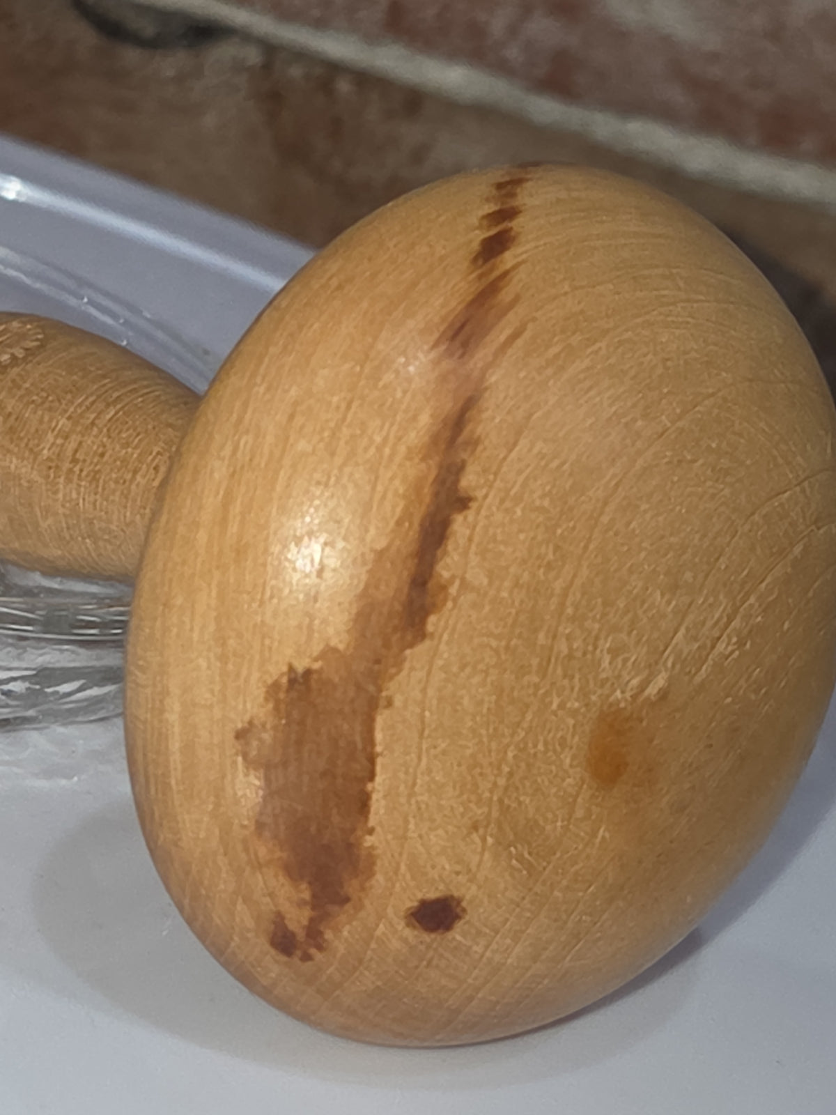 Vintage Wooden Darning Mushroom Hand Sewing Wood Form wf8