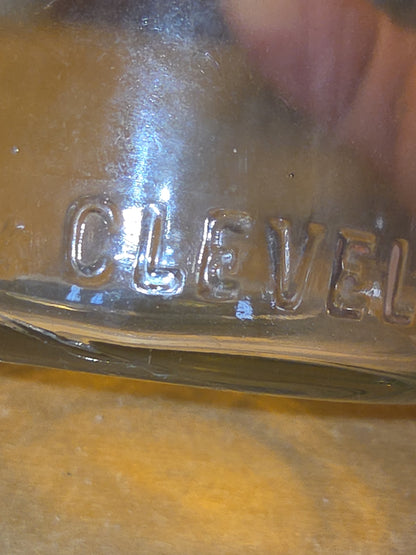 Vintage Medicine Bottle Amboy Formaldehyde Cleveland Perth Clear Glass vmb02